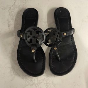 Black leather Tory Burch Sandals